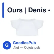 Ours en peluche personnalisable avec logo - Denis - Miniature 3