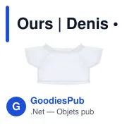 Ours en peluche personnalisable avec logo - Denis - Miniature 4