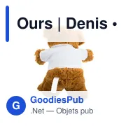 Ours en peluche personnalisable avec logo - Denis - Miniature 6