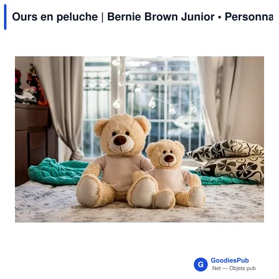 Ours en peluche | Bernie Brown Junior - Image 3