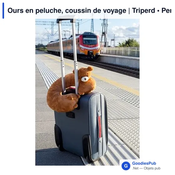 Ours en peluche, coussin de voyage | Triperd - Image 6