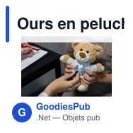 Ours en peluche personnalisable avec logo - Dreamerty - Miniature 2