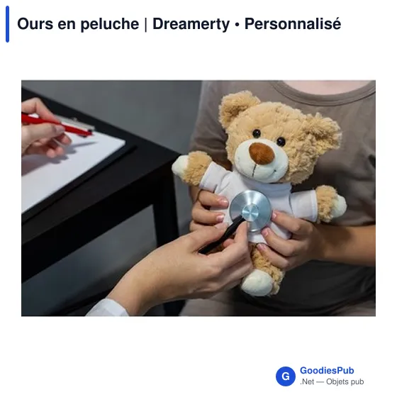 Ours en peluche personnalisable avec logo - Dreamerty - Image 2