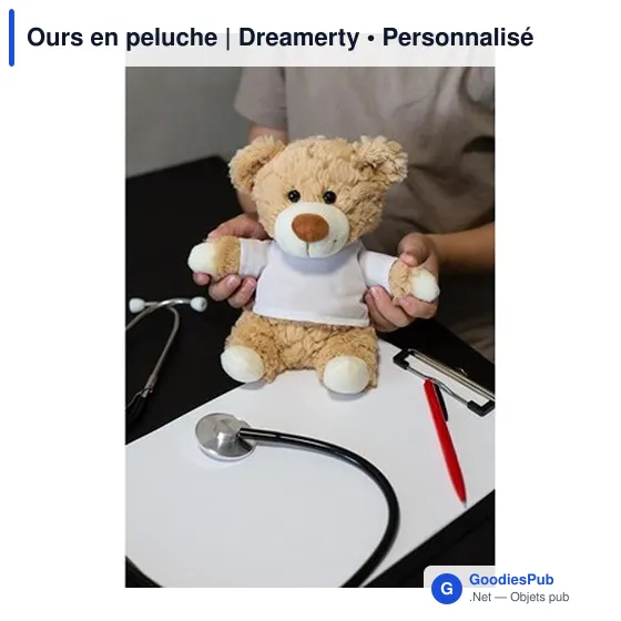 Ours en peluche personnalisable avec logo - Dreamerty - Image 5