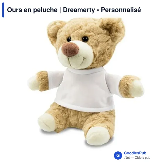 Ours en peluche personnalisable avec logo - Dreamerty - Image 6