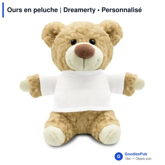 Ours en peluche personnalisable avec logo - Dreamerty - Image 7