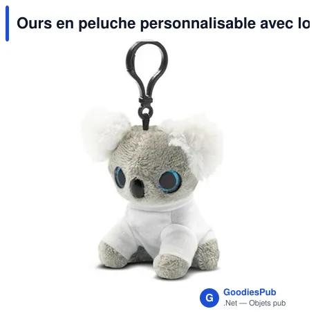 Ours en peluche personnalisable avec logo - Kevin