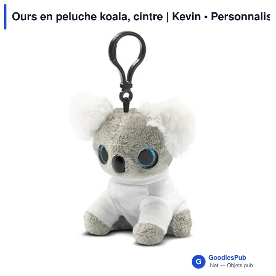 Ours en peluche personnalisable avec logo - Kevin - Image 1