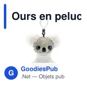Ours en peluche personnalisable avec logo - Kevin - Miniature 3