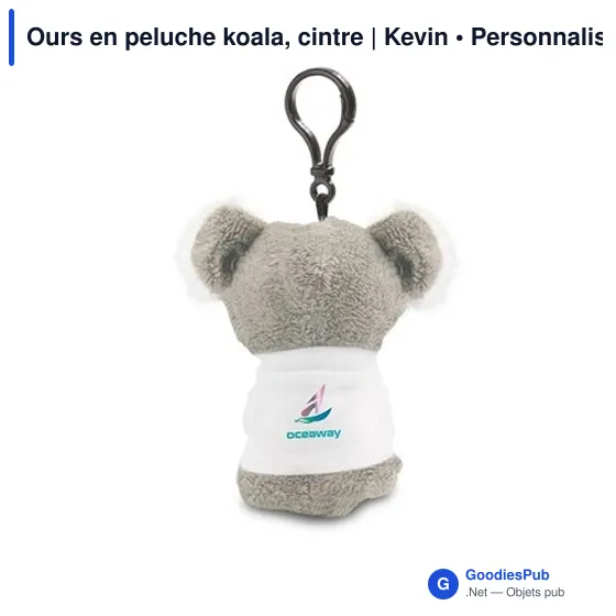 Ours en peluche personnalisable avec logo - Kevin - Image 6