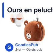 Ours en peluche, oreiller de voyage, masque de nuit | Ren - Miniature 1
