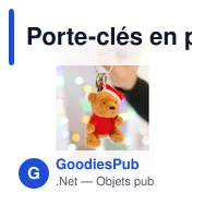 Porte-clés en peluche personnalisable avec logo - Ours Eldian - Miniature 9