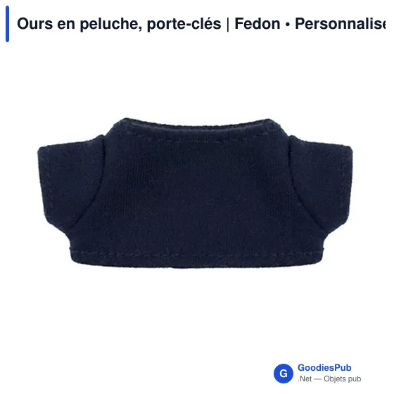 Porte-clés en peluche personnalisable avec logo - Ours en peluche Fedon - Image 5