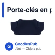 Porte-clés en peluche personnalisable avec logo - Ours en peluche Fedon - Miniature 6