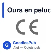 Porte-clés en peluche personnalisable Oton avec logo - Miniature 5