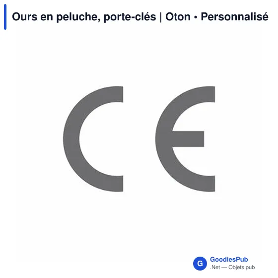 Porte-clés en peluche personnalisable Oton avec logo - Image 5
