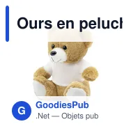 Ours en peluche personnalisable avec logo - Roger Cream - Miniature 12