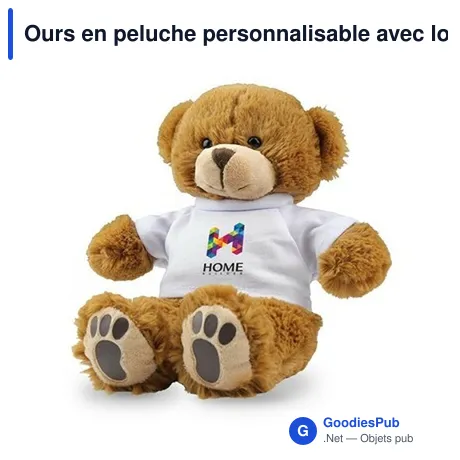 Ours en peluche personnalisable avec logo - Denis R