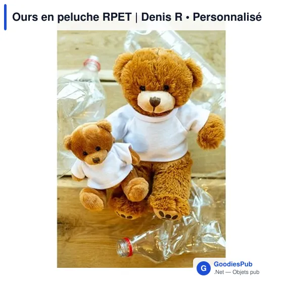 Ours en peluche personnalisable avec logo - Denis R - Image 2