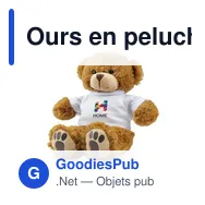 Ours en peluche personnalisable avec logo - Denis R - Miniature 11