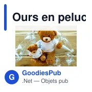 Ours en peluche personnalisable avec logo - Denis R - Miniature 3