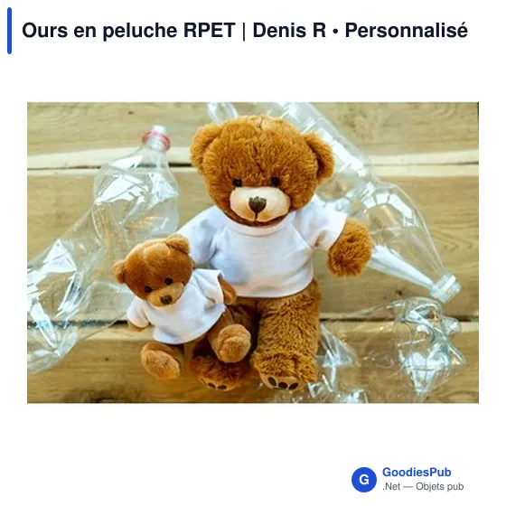 Ours en peluche personnalisable avec logo - Denis R - Image 3
