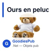 Ours en peluche personnalisable avec logo - Denis R - Miniature 6