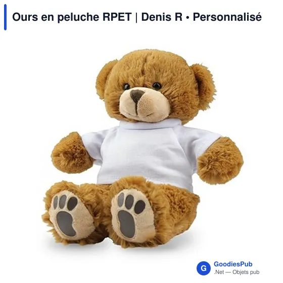 Ours en peluche personnalisable avec logo - Denis R - Image 6