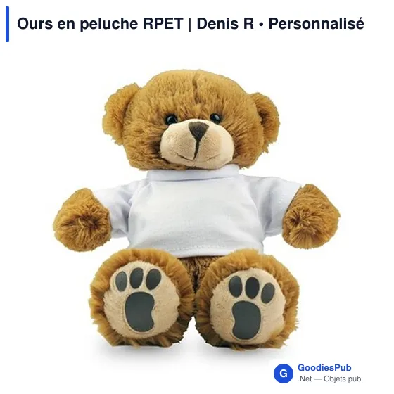 Ours en peluche personnalisable avec logo - Denis R - Image 7