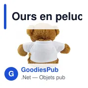 Ours en peluche personnalisable avec logo - Denis R - Miniature 8