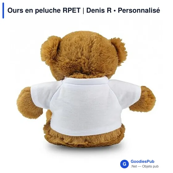 Ours en peluche personnalisable avec logo - Denis R - Image 8