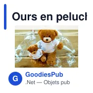 Ours en peluche personnalisable avec logo - Nicky Brown Junior R - Miniature 3