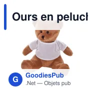 Ours en peluche personnalisable avec logo - Forrest Brown - Miniature 1