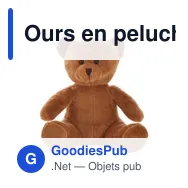 Ours en peluche personnalisable avec logo - Forrest Brown - Miniature 2