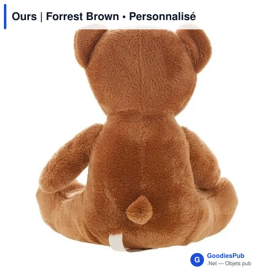Ours en peluche personnalisable avec logo - Forrest Brown - Image 3