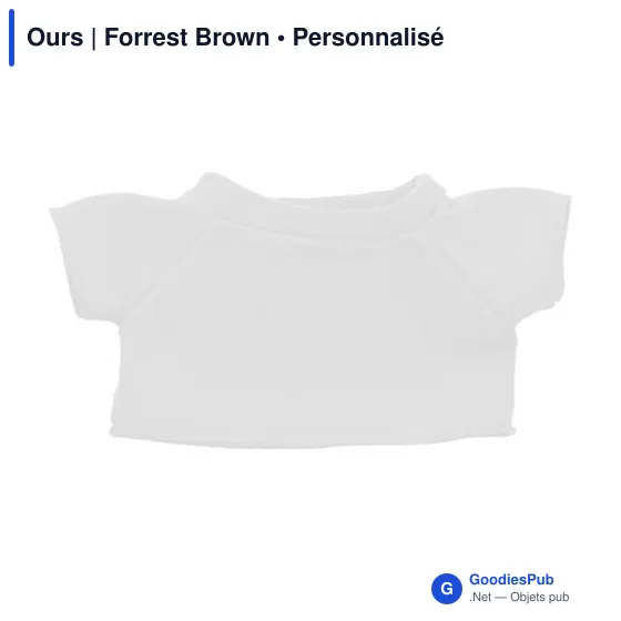 Ours en peluche personnalisable avec logo - Forrest Brown - Image 4