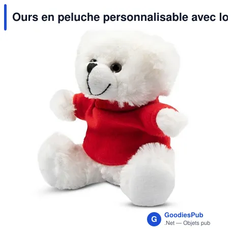 Ours en peluche personnalisable avec logo - Garrett