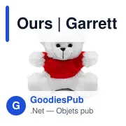 Ours en peluche personnalisable avec logo - Garrett - Miniature 2