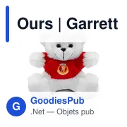 Ours en peluche personnalisable avec logo - Garrett - Miniature 4