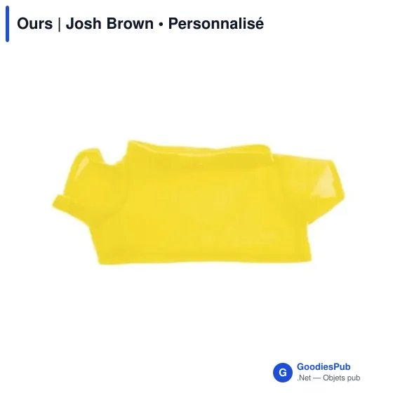 Ours en peluche personnalisable avec logo - Josh Brown - Image 2