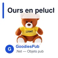 Ours en peluche personnalisable avec logo - Josh Brown - Miniature 3