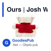 Ours en peluche personnalisable avec logo - Josh White - Miniature 3