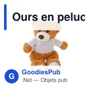 Ours en peluche personnalisable avec logo - Malcolm - Miniature 1