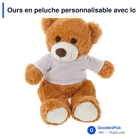 Ours en peluche personnalisable avec logo - Malcolm
