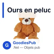 Ours en peluche personnalisable avec logo - Malcolm - Miniature 3