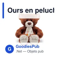 Ours en peluche personnalisable avec logo - Monty Brown - Miniature 4
