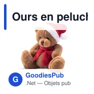 Ours en peluche personnalisable avec logo - Nathan Brown - Miniature 1