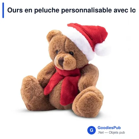 Ours en peluche personnalisable avec logo - Nathan Brown