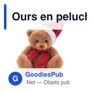 Ours en peluche personnalisable avec logo - Nathan Brown - Miniature 2