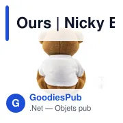 Ours en peluche personnalisable avec logo - Nicky Brown - Miniature 6